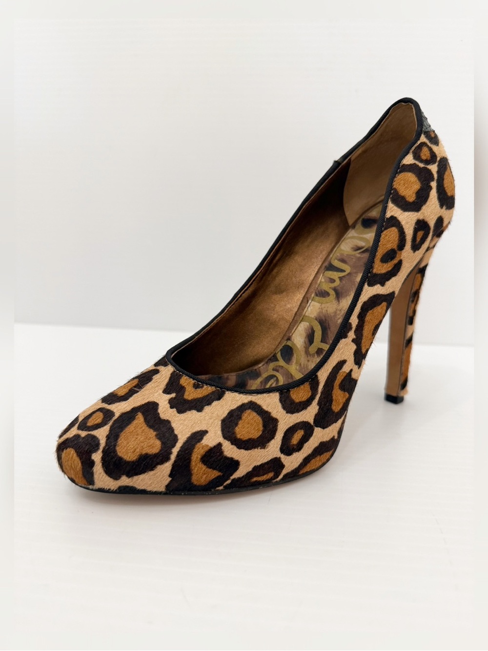 Sam Edelman Hazel Stiletto Pumps Leopard Print High Heel Pumps - 6